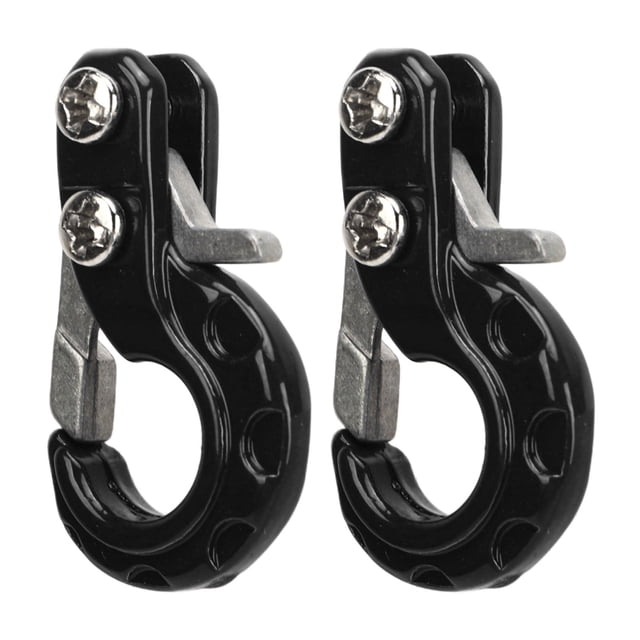 RC Trailer Hook, Lightweight Easy To Install RC Winch Hook 2Pcs Aluminum Alloy Iron For 1/10 Remote Control Car Red,Blue,Black