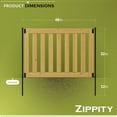 thumbnail image 6 of Zippity Outdoor Products ZP19075 Newberry Wood Fence 48” W x 32” H (2 Fence Panels), 6 of 9