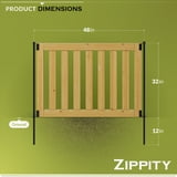 Zippity Outdoor Products ZP19075 Newberry Wood Fence 48” W x 32” H (2 ...