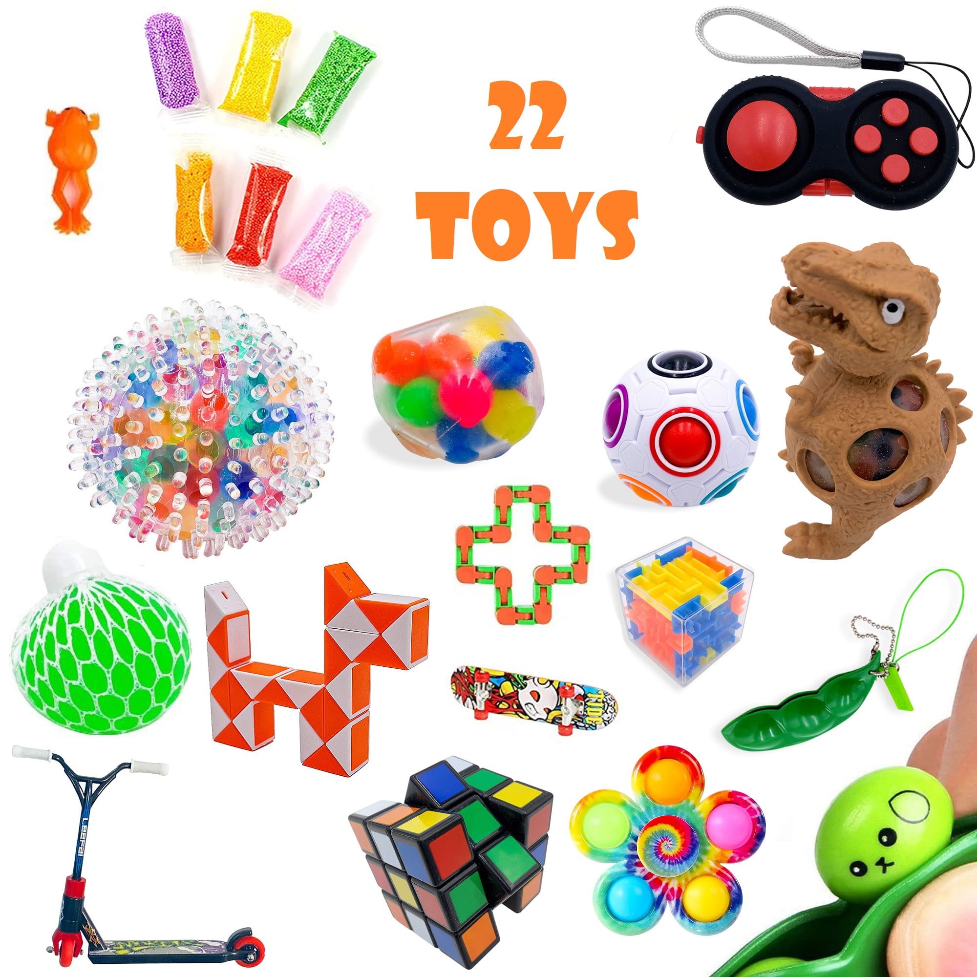 Stashables 22pc Fidget Toy Set, Fidget Pack