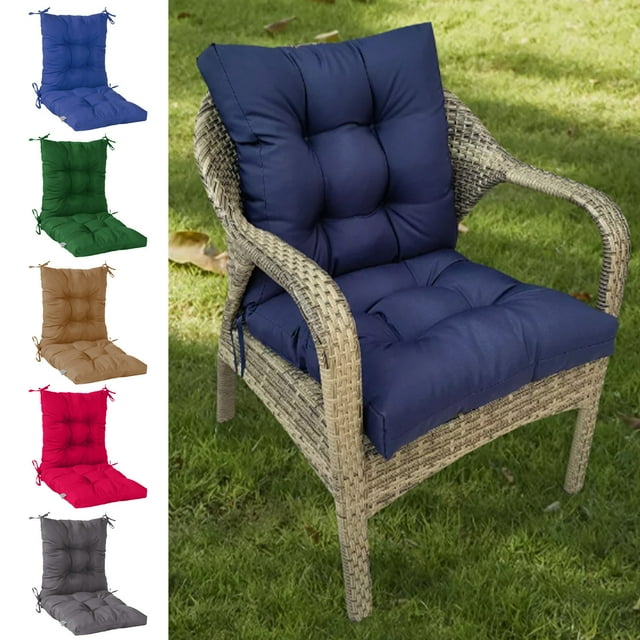 Bowayaoa Rocking Chair Cushion Set of 2, 20x20 Inch Highly Elastic Bench Seat Cushions for Outdoor Garden Patio Furniture, Indoor Rocking Chairs, Rattan Chairs - Water-Resistant, Plush Comfort, Gray