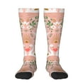 thumbnail image 1 of Fotbe Swan Couple Calcetas Divertidas Estampadas para Hombre y Mujer, Calcetas de Algodón hasta la Rodilla para Caminar, Correr, Enfermería y Embarazo, 1 of 6