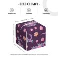 thumbnail image 4 of Gukieu Snake And Flower Print Leather Tissue Box, PVC Waterproof Velcro Opening and Closing Square Tissue Box Holder, Suitable for Home and Office Decoration, 4 of 7