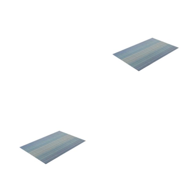 Naiovety Tapete de tejido de PVC, manteles individuales, posavasos, aislamiento resistente al calor, hogar, Hotel, mesas de comedor, Cielo azul 2piezas
