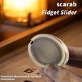 thumbnail image 4 of Fidget Metal Fidget Slider aleación De Zinc Antiguo Egipto Oval Llevar Todos Los Días Juguete Fidget Con La Yema Del Dedo Con Piedra Preciosa Azul Para Adultos Oficina Aula, 4 of 7