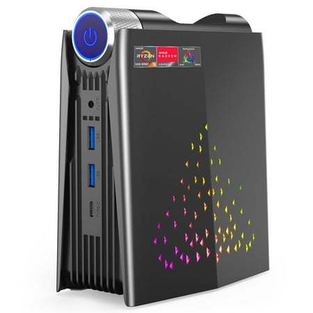 NIPOGI S3A Mini PC with AMD Ryzen 7 5825U, 16GB RAM, 512GB SSD, Windows 11 PRO