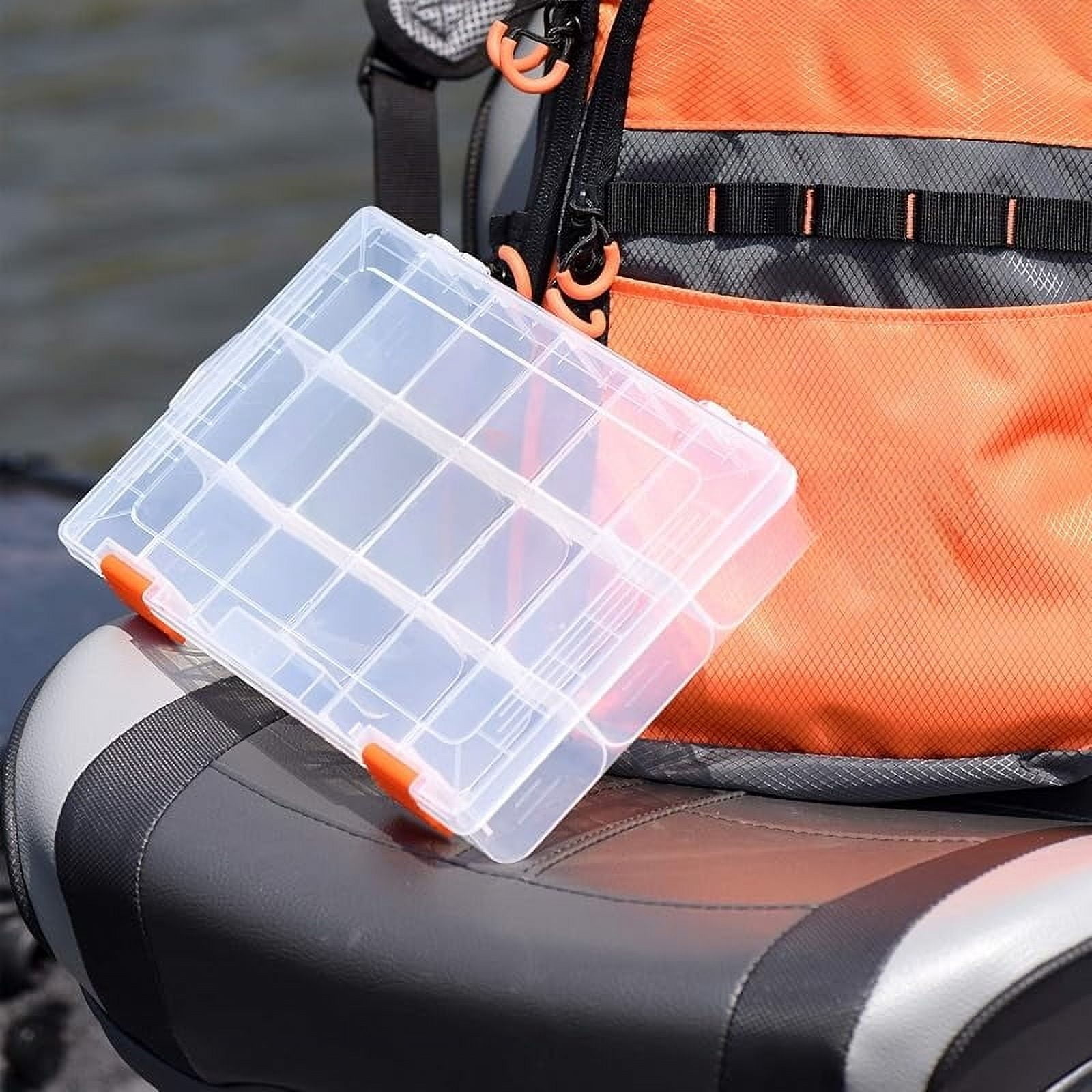 Tackle Boxes, Plastic Box, Plastic Storage Organizer Box with Removable Dividers - Fishing Tackle Storage - Box Organizer - 2 Packs /4 Packs Tackle Trays - Parts Box