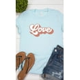 thumbnail image 4 of Retro Love Valentines Graphic Tee T-Shirt, 4 of 7