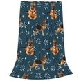 thumbnail image 2 of Zufioo German Shepherd Dog Fleece Blanket Queen Size,Plush Bed Blanket,Ultra Soft Throw Blanket,Plush Fuzzy Cozy Blanket Perfect for Bed,Couch-60"x50", 2 of 7