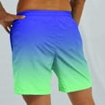 thumbnail image 5 of Feledorashia Hawaiian Shorts for Mens, Fashion Casual Gradient Printed Shorts with Pocket, Summer Holiday Beach Pool Party Shorts, 5 of 6