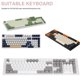 thumbnail image 2 of Tapas De Teclado Mecánico De 104 Teclas Oem High Abs Pbt Keycap Teclas En Inglés Con Diseño De Color De Contraste De Capa Translúcida Para Modificación De Juegos (Azul + Rosa) Vogacara EL014244-03, 2 of 6