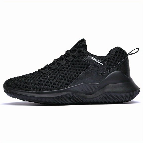 Men's Minimalist Lightweight Breathable Casual Sneakers - Solid Color Low-Top Design with Gym, Spring/Summer - Unisex Style, Gym Footwear Fabric & Mesh Upper, MD Sole, Lace-Up Closure for Running,
