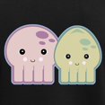 thumbnail image 3 of CafePress - Cute Kawaii Octopus &Amp; Squid P Women's Dark Paj - Women's Short Sleeve Print T-Shirt and Pants Dark Cotton Pajama Set, 3 of 7