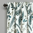 thumbnail image 2 of Lush Decor Devonia Allover Light Filtering Window Curtain Panel Pair, 52"W x 108"L, White & Green, 2 of 5
