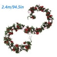 thumbnail image 5 of Danhjin Flower Garland for Decorations, Artificial Floral Garland Rose Vines for Wedding Backdrops Party Home Decor, Garlands for Indoor Outdoor Wall Doorway Decoration, Red Flower Garland, 5 of 9