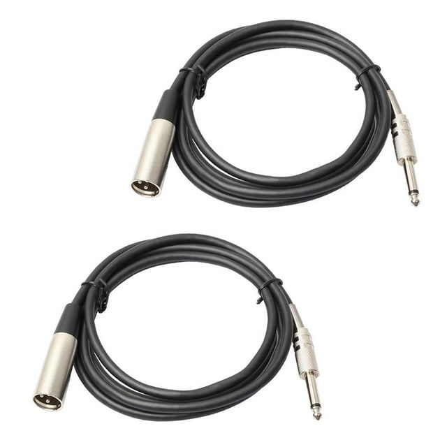 Cable de Micrófono Masculino XLR shamjiam 3Pin 1/4 6.35mm