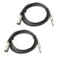 thumbnail image 1 of 2x XLR de 3 Clavijas a Cable de Micrófono de 1/4 "Cable Conector de sonido de 6 Pies CUTICAT Cable de micrófono XLR macho, 1 of 6