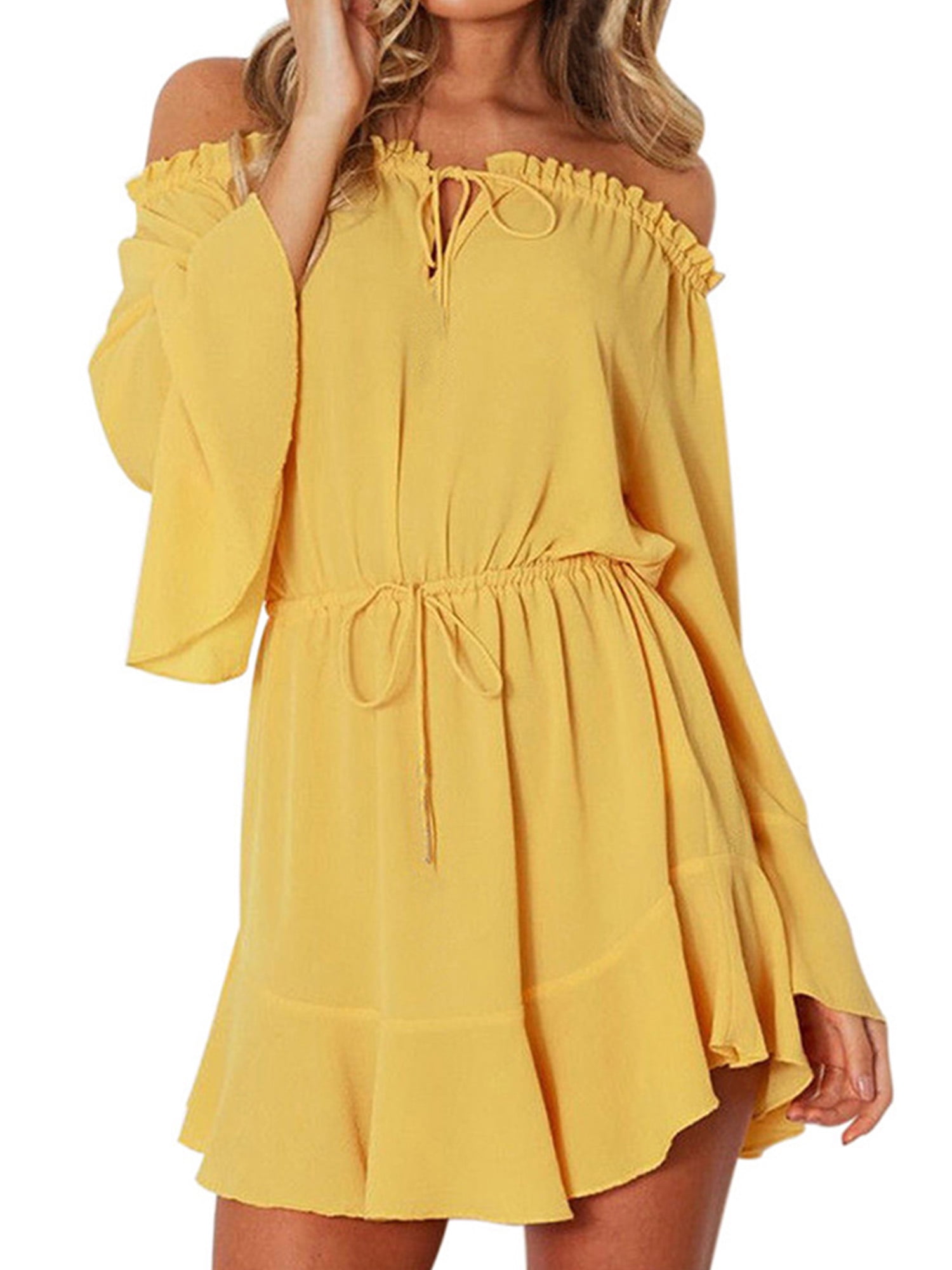 Paille Womens Loose Fit Off Shoulder 
