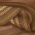 thumbnail image 4 of VHC Brands Tea Cabin Jute Oval Rug 20x30 Country Braided Flooring, Moss Green and Deep Red, 4 of 5