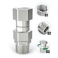 thumbnail image 2 of Anti-Tangle Joint High Pressure Washer Car Wash Water Pipe Joint 4500Psi 45724, 2 of 8