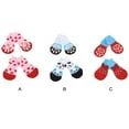 thumbnail image 4 of Billuyoard 4pcs Gatos Perros Botas De Poliéster - Calcetines De Algodón De Moda Y No Irritantes Para Mascotas Rojo Claro L Type3 NO3, 4 of 6