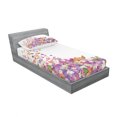 thumbnail image 3 of Ambesonne Floral Fitted Sheet & Pillow Sham Set, Flowers Watering Pot, Full, Multicolor, 3 of 3