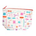 thumbnail image 1 of Generic Sewing Themed Orange Zipper Canvas Pouch, 1 of 1