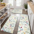 thumbnail image 2 of Pioneer Flower Floral Print Pattern Kitchen Rugs Sets Of 3,Kitchen Runner Rugs Non Skid Washable,Decorative Kitchen Floor Mats for Kitchen,Sink,Laundry,17"x30"+ 17"x47" + 17"x59", 2 of 6