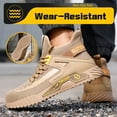 thumbnail image 5 of LAoutun Steel Toe Shoes for Men Mid Cut Work Shoe for Men Industrial Construction Safety Shoes, 5 of 6