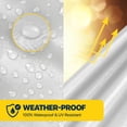 thumbnail image 4 of Seal Skin Heavy Duty 20x40 FT White Waterproof Tarp, 12 Mil Thick, UV & Tear Resistant, 4 of 8