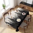 thumbnail image 3 of Mist Forest Table Cloth Waterproof Tablecloths, Beige Farmhouse Vintage Nature Scenery Tablecloth Dining Table Cover for Kitchen Party Tabletop Outdoor, Rectangle Tablecloth 54x108 Inch, 3 of 9