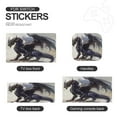 thumbnail image 4 of POBUDS Switch Skin | Sticker Wrap Vinyl Decal | Set Compatible with Nintendo Switch ( Switch Standard, Black Dragon), 4 of 5