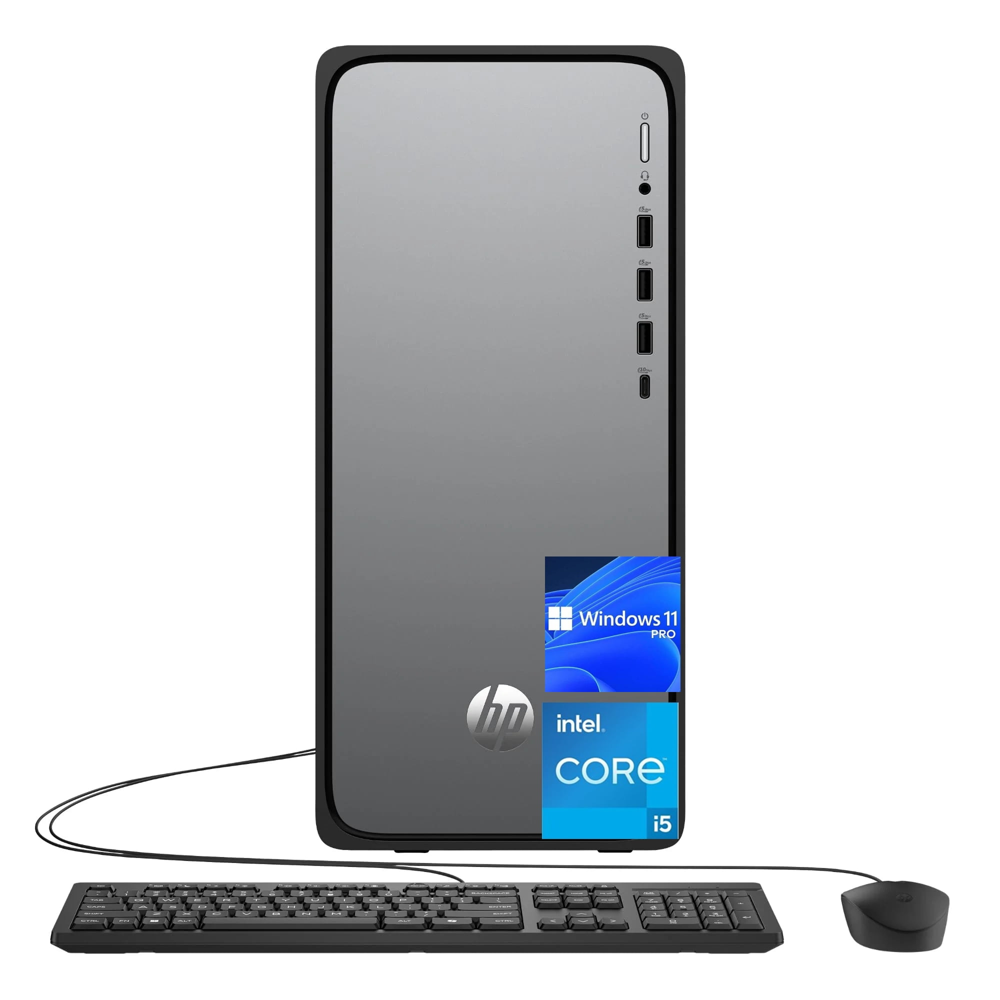 HP OmniDesk Desktop, Intel Core i5-14400(Beats Intel i7-13650HX), 16 GB DDR5 RAM, 512 GB SSD, Intel UHD Graphics,Windows 11 Pro