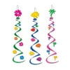 Party Decoration Luau Whirls 30" (3 Ct)- Pack Of 6