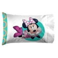 thumbnail image 4 of Minnie Mouse Made You Smile Kids 4-Piece Full Sheet Set, Microfiber, Pink, Disney, 4 of 8