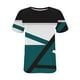 thumbnail image 5 of Camiseta de Manga Corta de las Mujeres de Cuello Redondo de Impresión Casual Top de las Señoras, Poliéster Ligero para el Hogar Diario Y Cómodo, 5 of 9