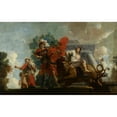 thumbnail image 2 of Gerard de Lairesse 14x11 Black Ornate Wood Framed Double Matted Museum Art Print Titled: Fortitudo Spreads Foolishness; Allegorical Representation of the Care of Lepers and Silly (1665, 2 of 5