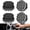Black Small, variant on 2 Pack Hex-Grip Small Tire Shine Applicator Pads, Durable Reusable Auto Sponge Supplies, Ideal for Evenly Applying Tire Dressing After Vehicle Car Wash