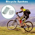 thumbnail image 2 of Unique Bargains 36 Set 14G Bicycle Spokes Bike Wheel Spokes Galvanized Carbon Steel Silver Tone-72mm, 2 of 7