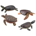 thumbnail image 4 of GOOHOCHY 4 piezas Figuras de tortugas juguetes Tortuga marina realista Modelo de tortuga de animales de plástico pequeños para la bañera de la piscina del juguete, 4 of 7