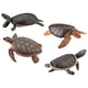 thumbnail image 4 of GOOHOCHY 4 piezas Figuras de tortugas juguetes Tortuga marina realista Modelo de tortuga de animales de plástico pequeños para la bañera de la piscina del juguete, 4 of 7