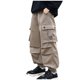 thumbnail image 1 of Odeerbi 5-14 Años Niños Cargo Pantalones Impermeable Softshell Pantalones Cortavientos Color Sólido Casual Straight Leg Pantalones de Trabajo Con Bolsillo, 1 of 5