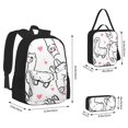 thumbnail image 2 of Balery Alpacas and Hearts Mochila Escolar 3 en 1 para Niños - Mochila Resistente con Lonchera Térmica y Estuche - Mochila Escolar para Niños y Niñas, 2 of 7