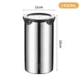 thumbnail image 2 of Stainless Steel Vacuum Sealed Food Storage Container Coffee Bean Jug for Kitchen, 2 of 4