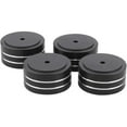 thumbnail image 1 of Hi-Fi Innovation: Aluminum Speaker Isolation For Audio Equipment, Floor Protectors With Non-Slip Rubber Ring, Perfect For Turntable DAC And More, Set Of 4pcs, Black, 1 of 5