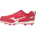 thumbnail image 5 of Mizuno 9-Spike Advanced Finch Elite 5 Womens Tpu Molded Softball Cleat, Size 8, Red-White (1000), 5 of 8