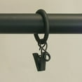 thumbnail image 2 of DODOING Pack of 10 Curtain Rings with Clips, Heavy Duty Metal Decorative Drapery Curtain Clip Rings for Windows, Bathroom, Home, Office, 2 of 2