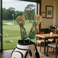 thumbnail image 4 of Yuyamidu Hummingbird Golf Club Head Covers for Drivers, Fairway Woods, and Hybrids, Waterproof Head Covers Floral Leather Golf Headcover with Soft Lining, 4 of 8
