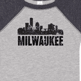 thumbnail image 4 of Inktastic Milwaukee Skyline Grunge Boys or Girls Baby Bodysuit, 4 of 5