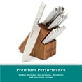 thumbnail image 6 of The Pioneer Woman Pioneer Signature 14-Piece Stainless Steel Knife Block Set, Gray, 6 of 7